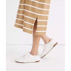 Madewell Court Sneakers in White Leather • size 8